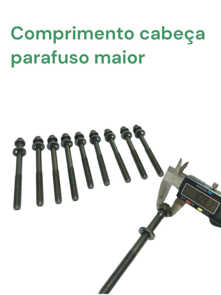 Jogo Parafuso Cabeçote Renault Sandero 1.6 8v 2010 7