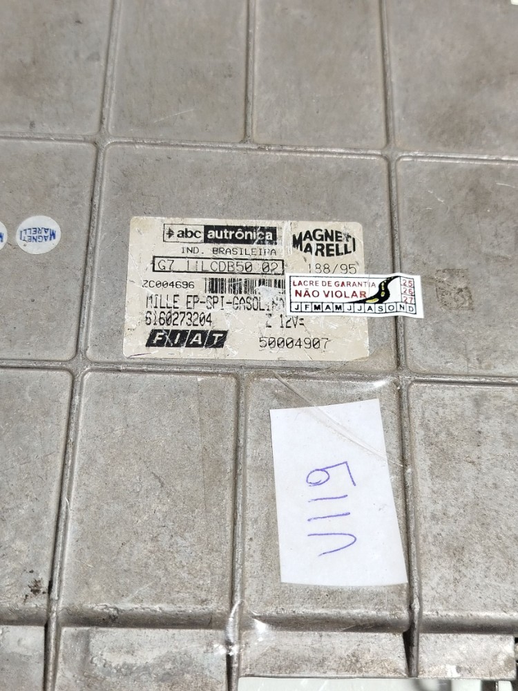 Módulo Injeção Fiat Uno 1.0 Gasolina 1996 6160273204 7