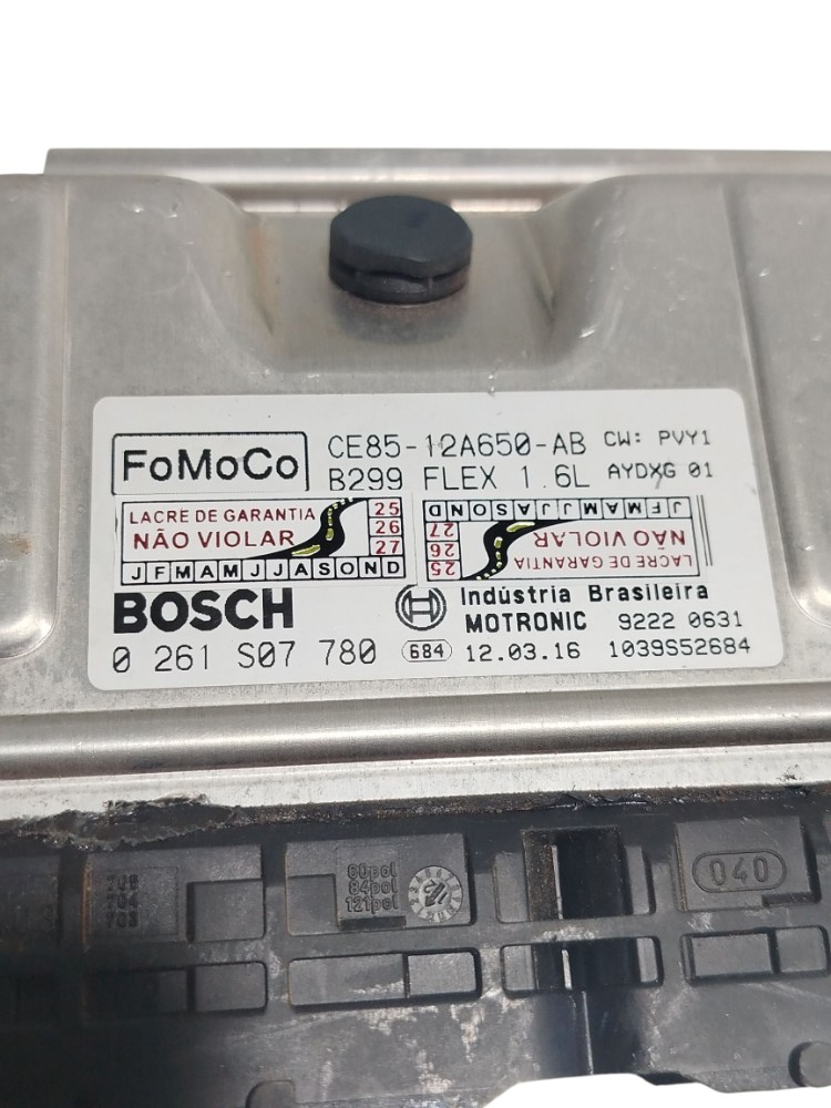 Módulo Injeção Elet Ford Fiesta Mexicano 1.6 2012 0261s07780 3