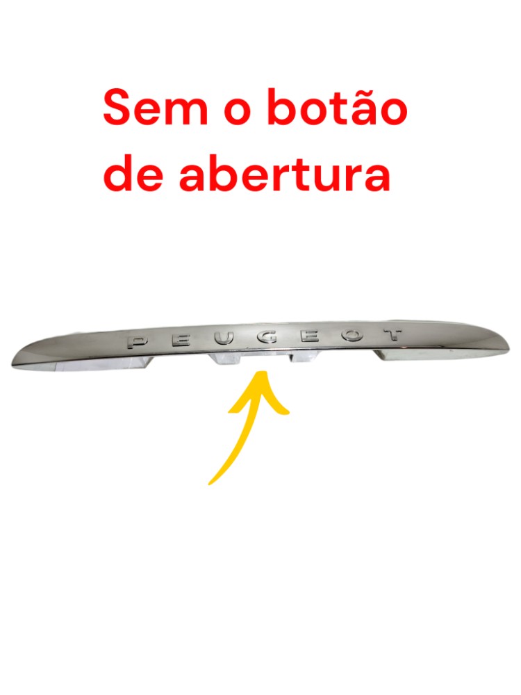 Friso Cromado Tampa Traseira Peugeot 307 Sedan 2008 Original Cromado 1