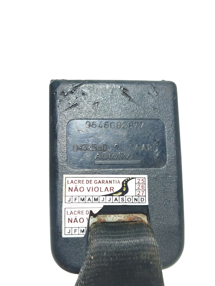 Engate cinto Fêmea Tras Peugeot 206 1.4 2005 9646082877 7
