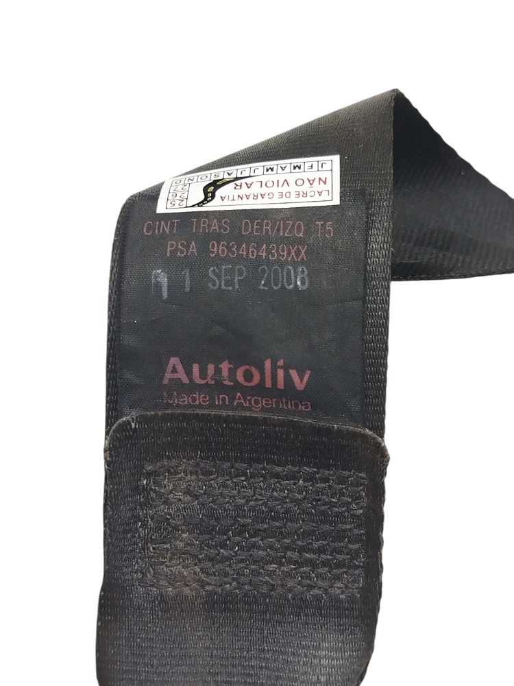 Cinto Segurança Tras Dir Peugeot 307 2012 Orig  96346439XX 4