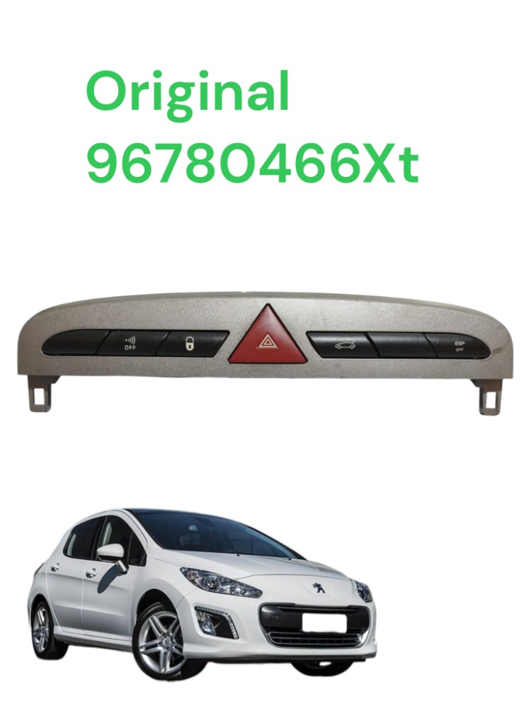 Botão Alerta Porta Malas Trava Peugeot 308 2012 a 2019 Origi 1