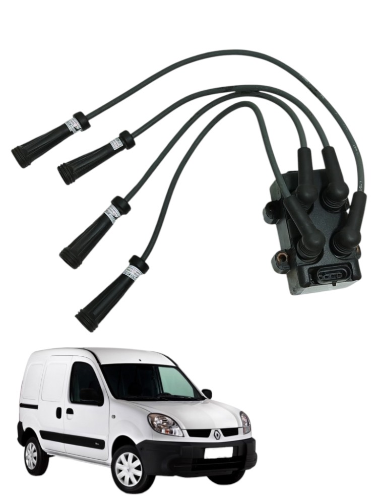 Bobina Ignição Cabos Renault Kangoo 1.6 8V 2000 7700873701