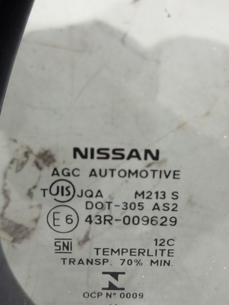 Vidro Fixo Porta Traseiro Direito Nissan March 2015 A 2020 3