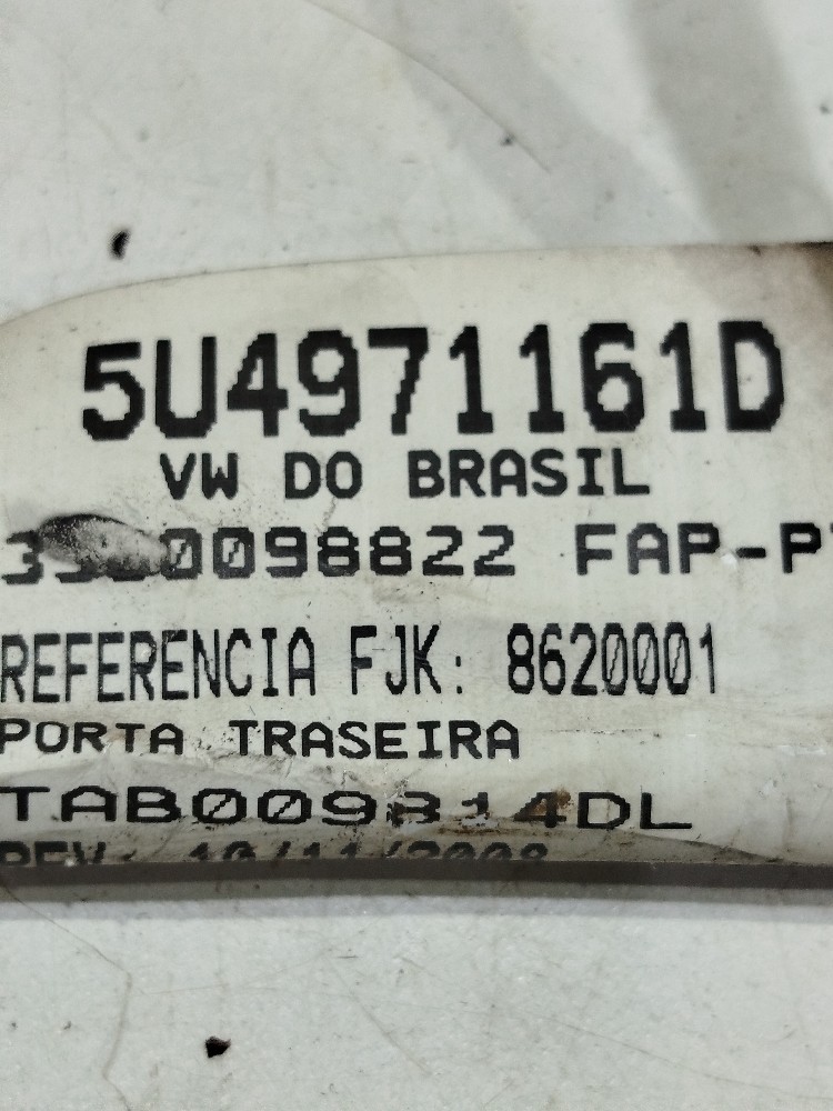 Chicote Porta Traseiro Esquerdo Voyage 1.6 2018 4