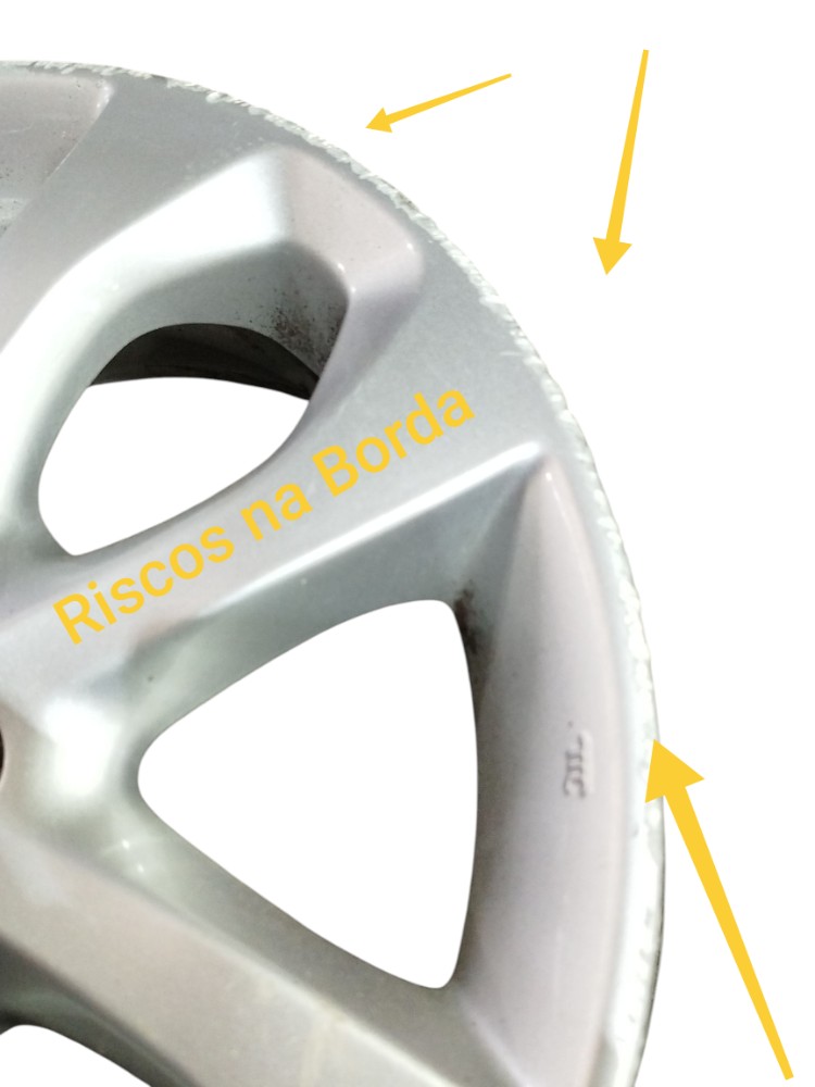 Roda Liga Leve 15 Nissan March 1.0 2017 Detalhe Riscos Prata 4