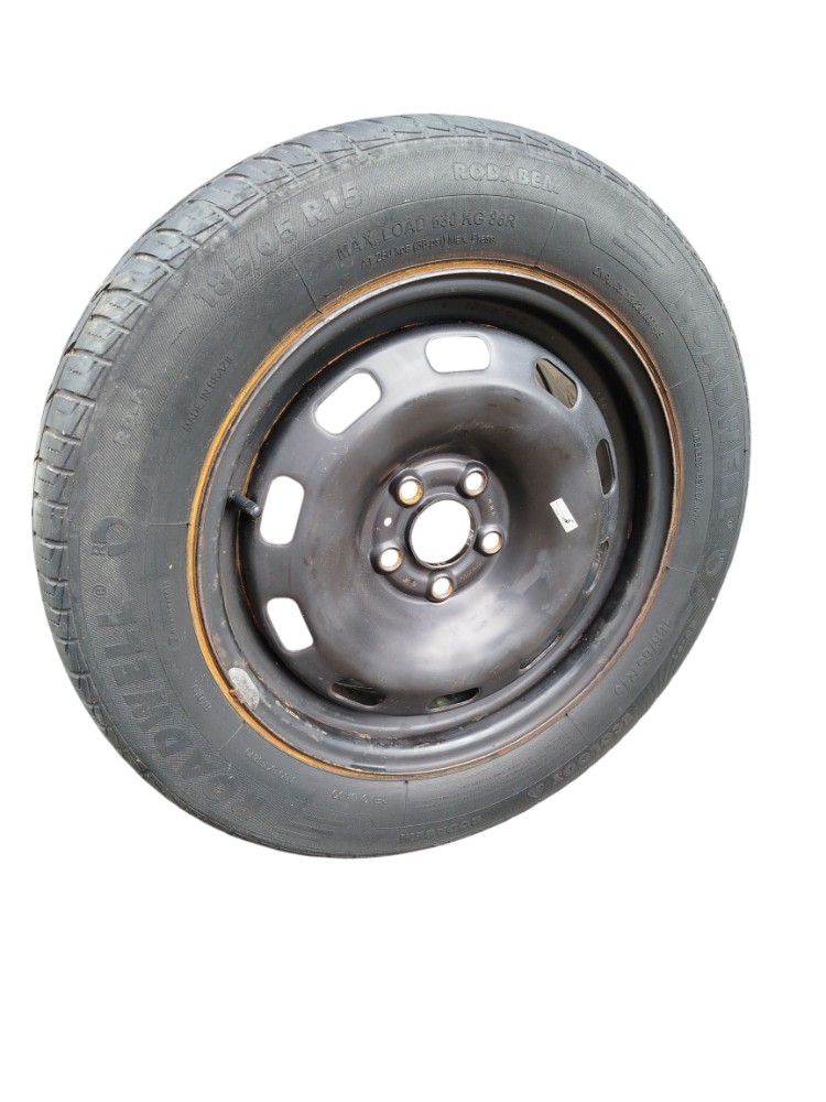 Pneu e Roda Ferro 185 65 15 Vw Fox 2014 2