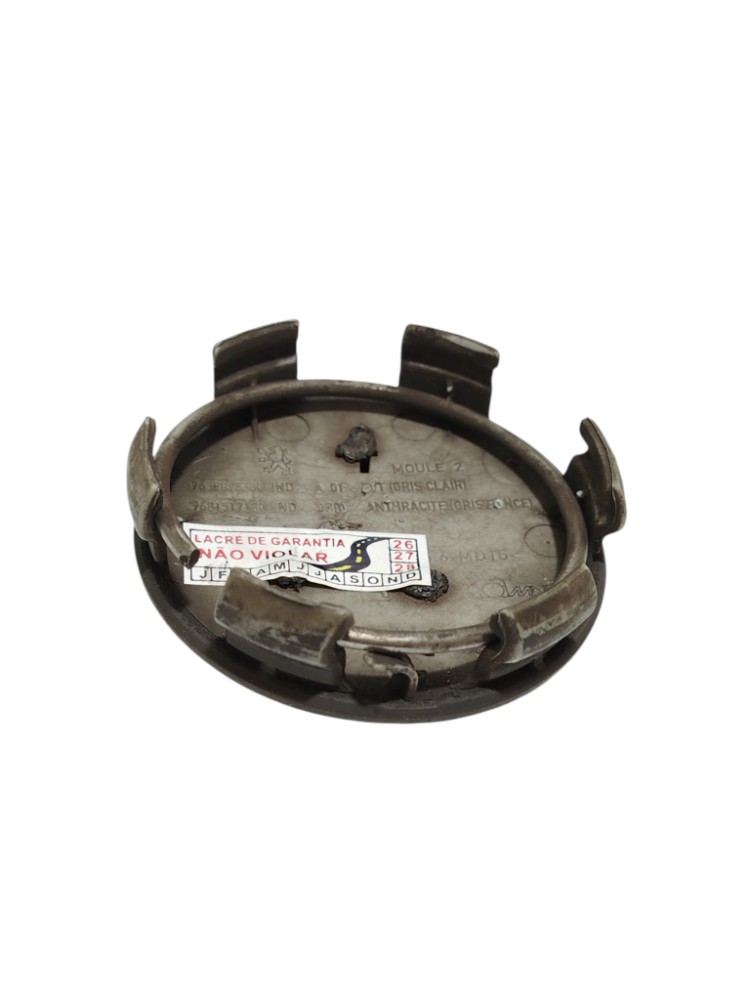 Emblema Calota Roda Peugeot 307 9681517180 Cinza 6