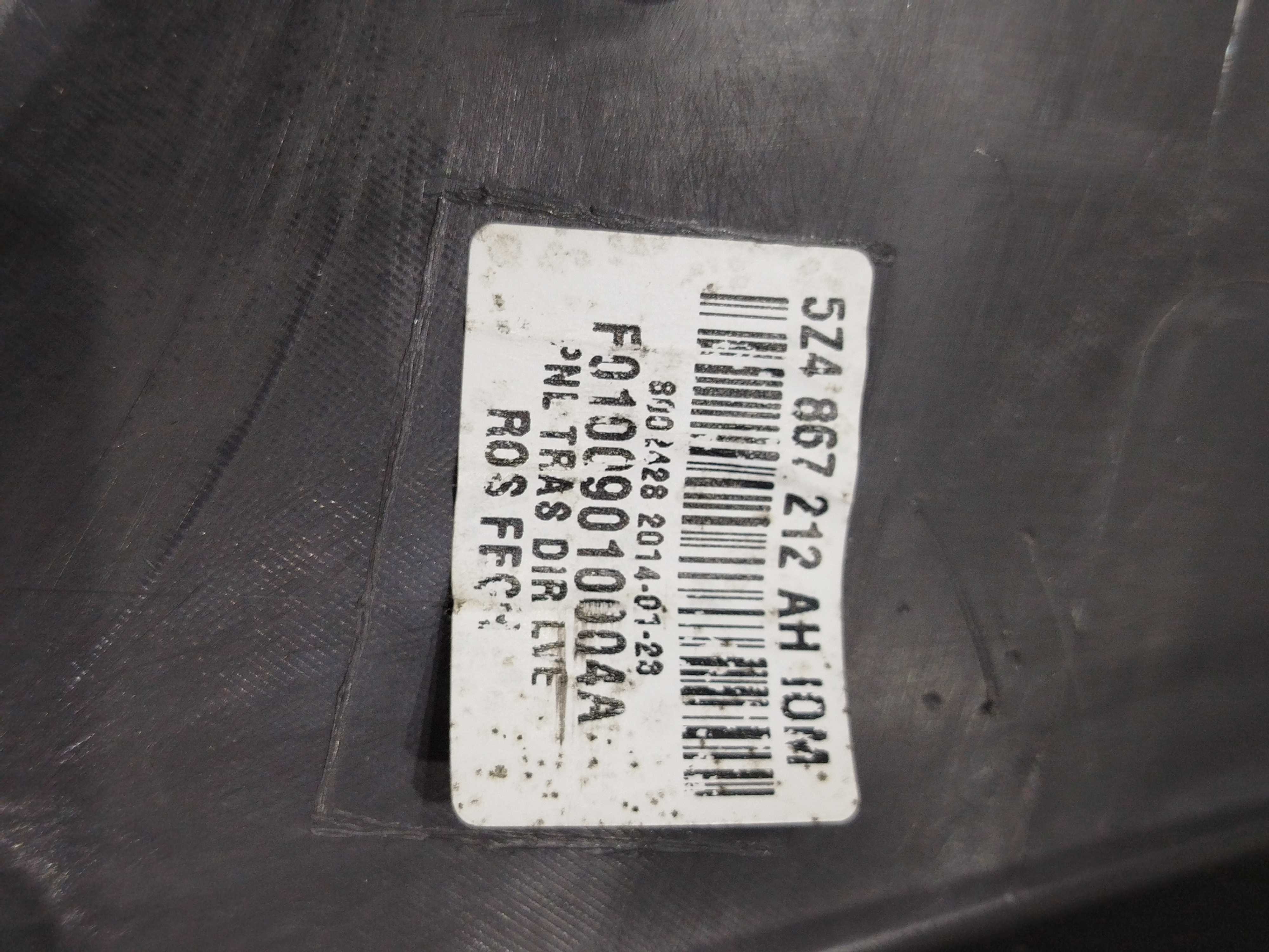 Forro Porta Traseiro Direito Fox 1.0 8v 2014 5z4867214 Preto 5