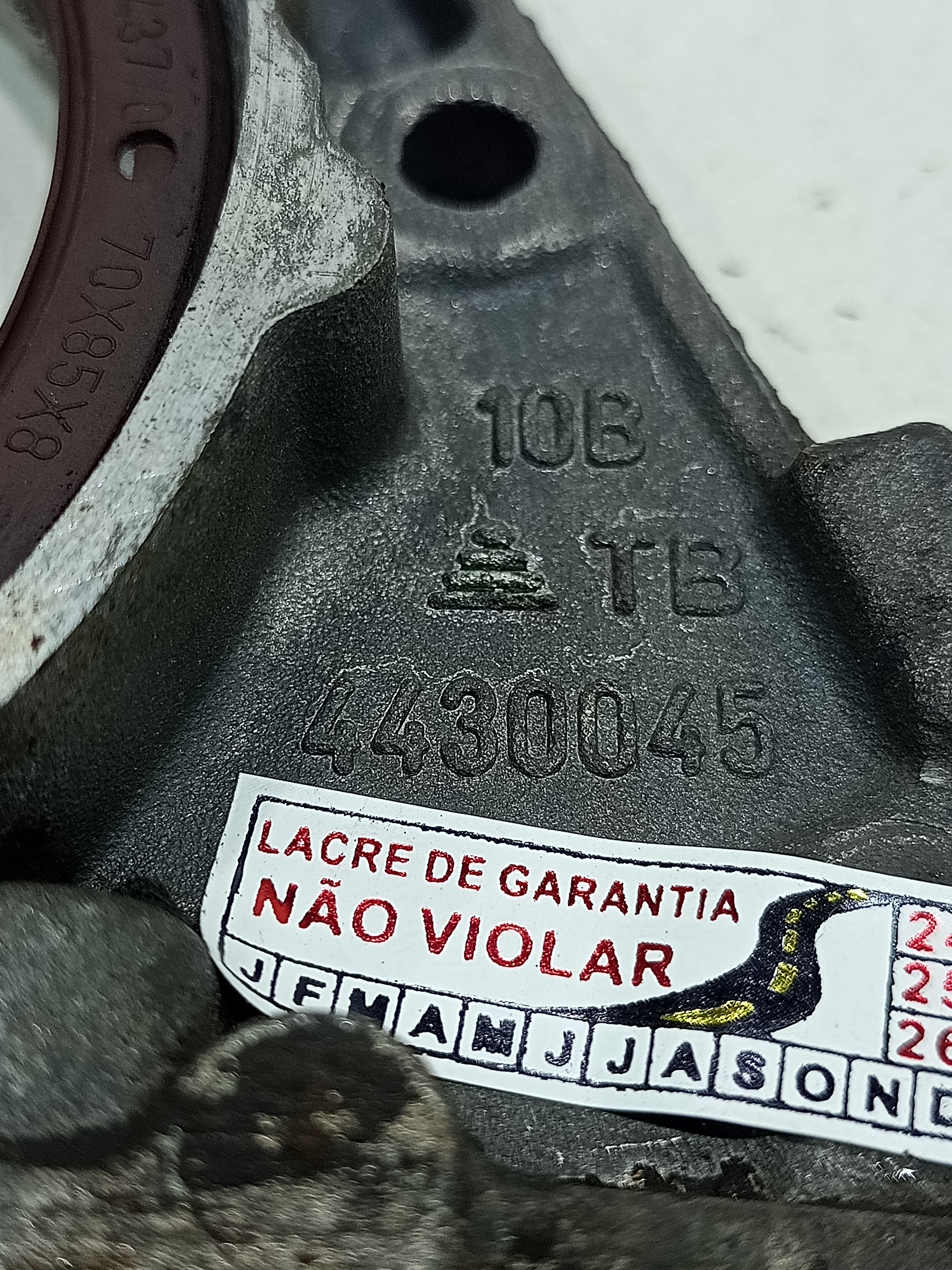 Flange Retentor Tras Motor Virabr Palio Ex 1.0 Fiasa 2000 2