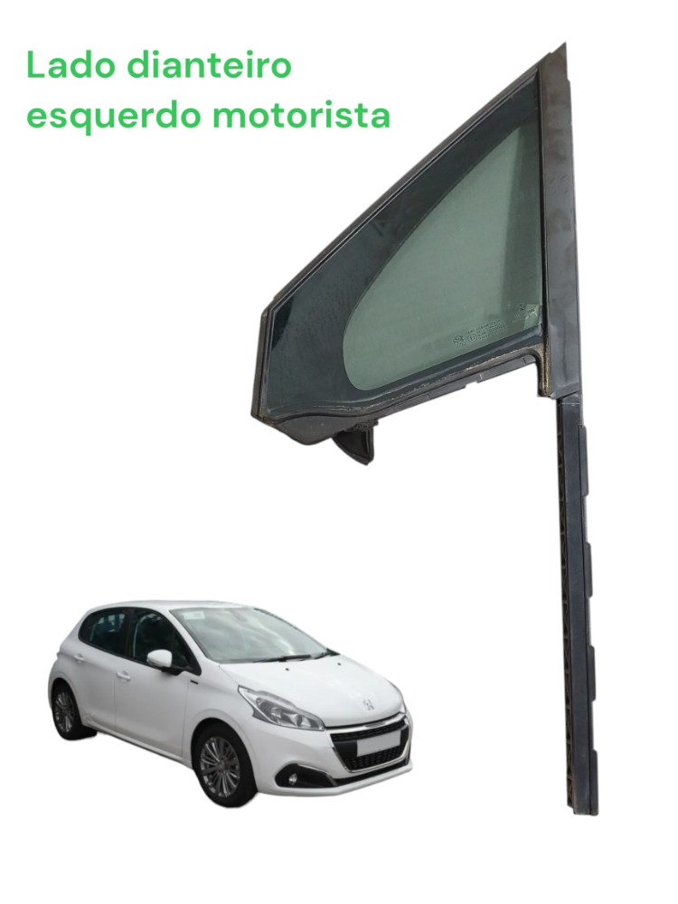 Vidro Fixo Dianteiro Esquerdo Motorista Peugeot 208 2013