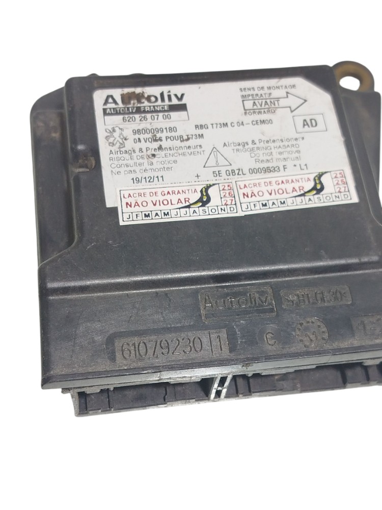 Módulo Airbag Peugeot 308 2013 9800099180 2
