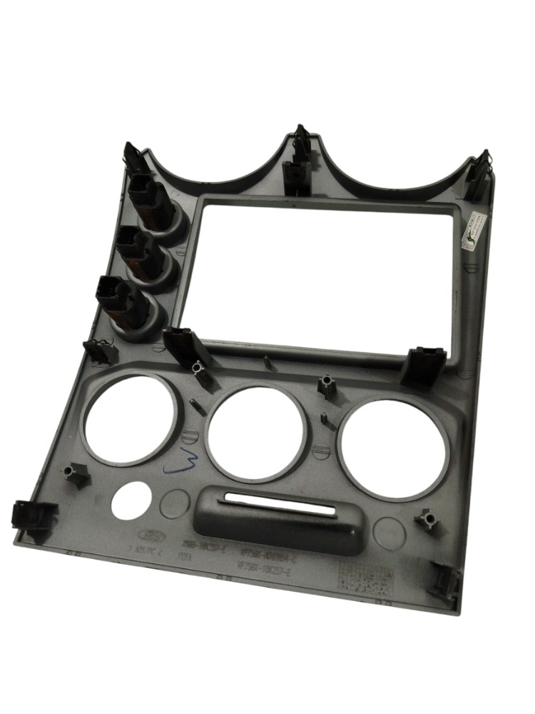 Moldura Painel Central Ford Fiesta 2007 A 2014 Cinza 3