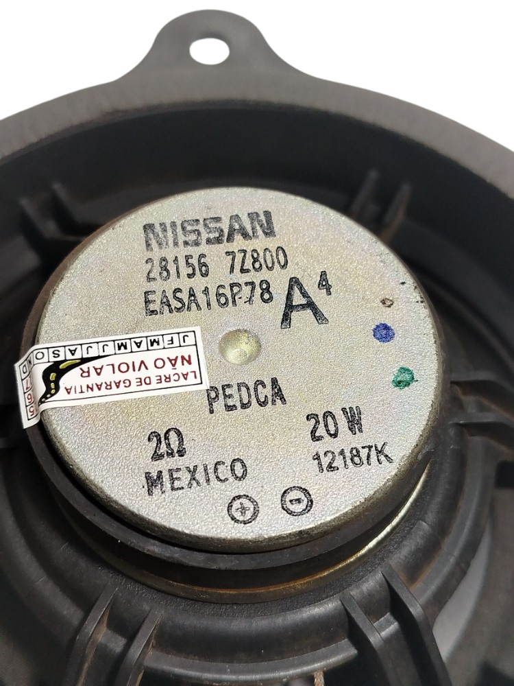 Alto Falante Porta Diant Esq Nissan Versa Sl 2013 6