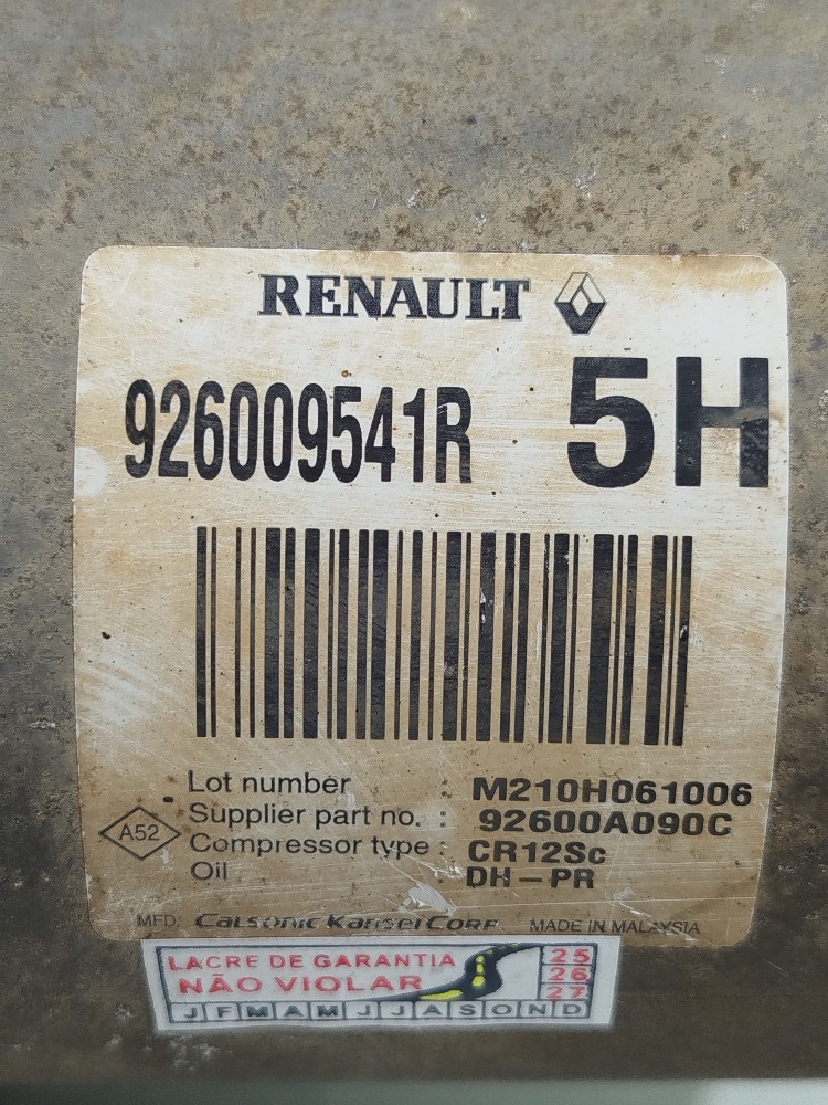 Compressor Ar Condicionado Renault Fluence 2.0 2011 8