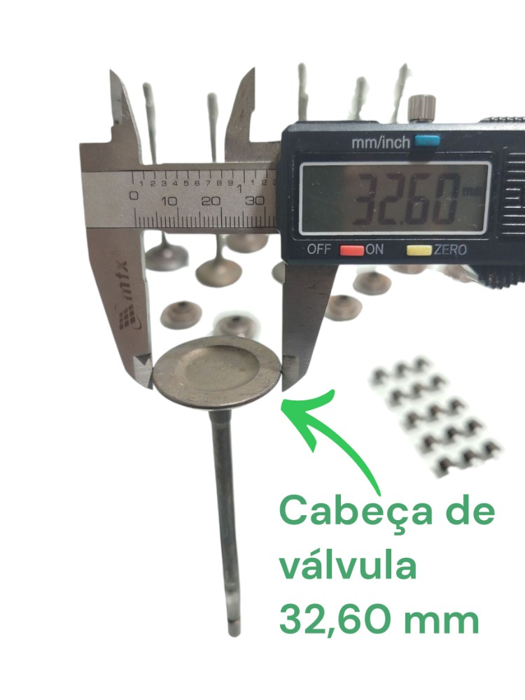 Jogo Valvulas Escape Chapéu Hillux Sw4 3.0 Diesel 2009 4