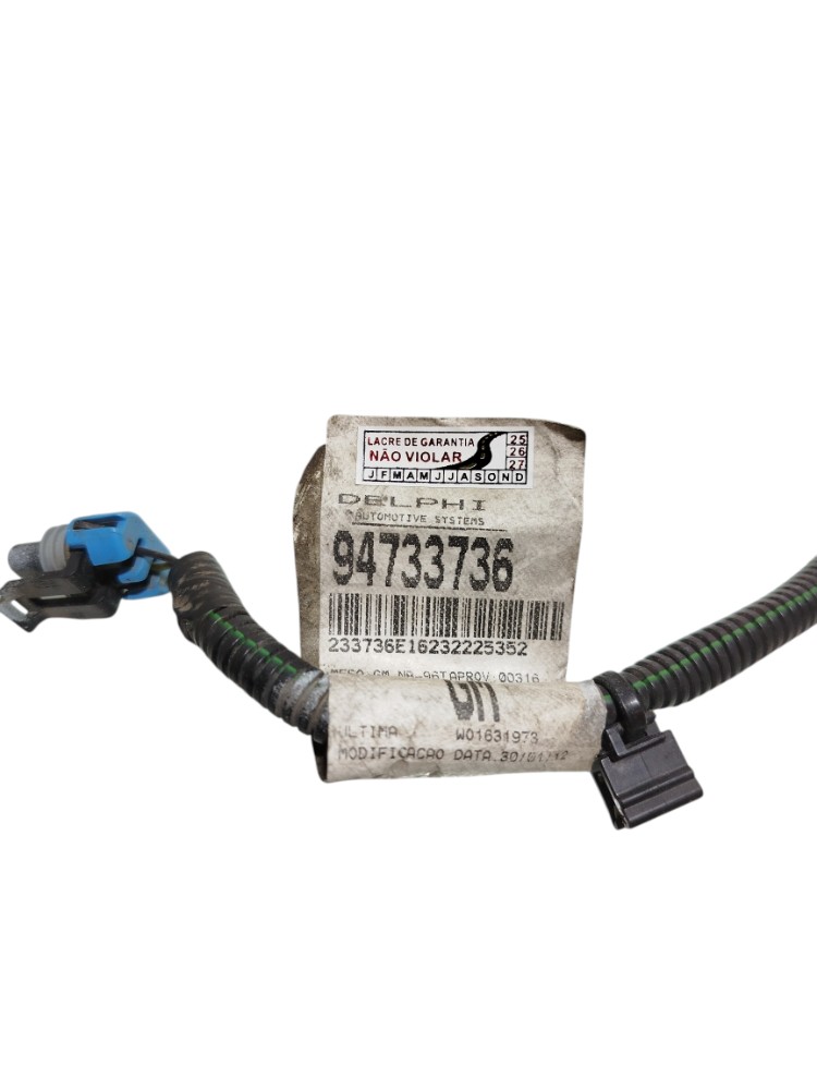 Chicote Luz Placa Traseira Chevrolet Cobalt 2016 94733736 2