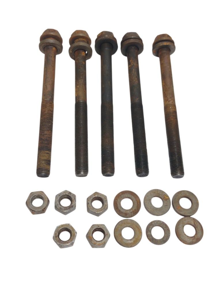 Parafusos Porcas Cabeçote Motor Fiat Palio 1.0 Fiasa 1999 Marrom enferrujado 6