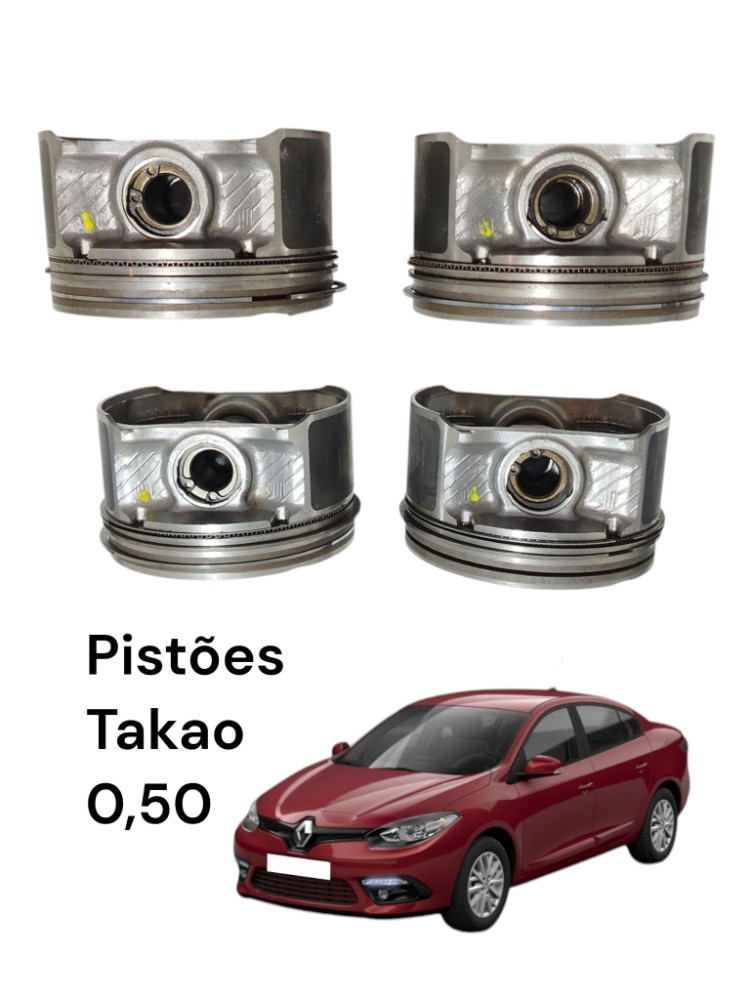 Jogo Pistão Takao Renault Fluence 2.0 2011 0,50 1
