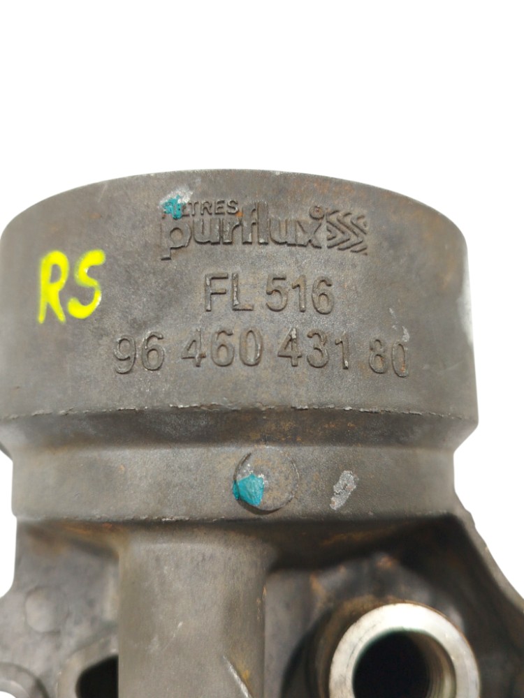 Suporte Filtro Óleo Citroen C3 Peugeot 206 207 1.4 2010 Orig Cinza 2
