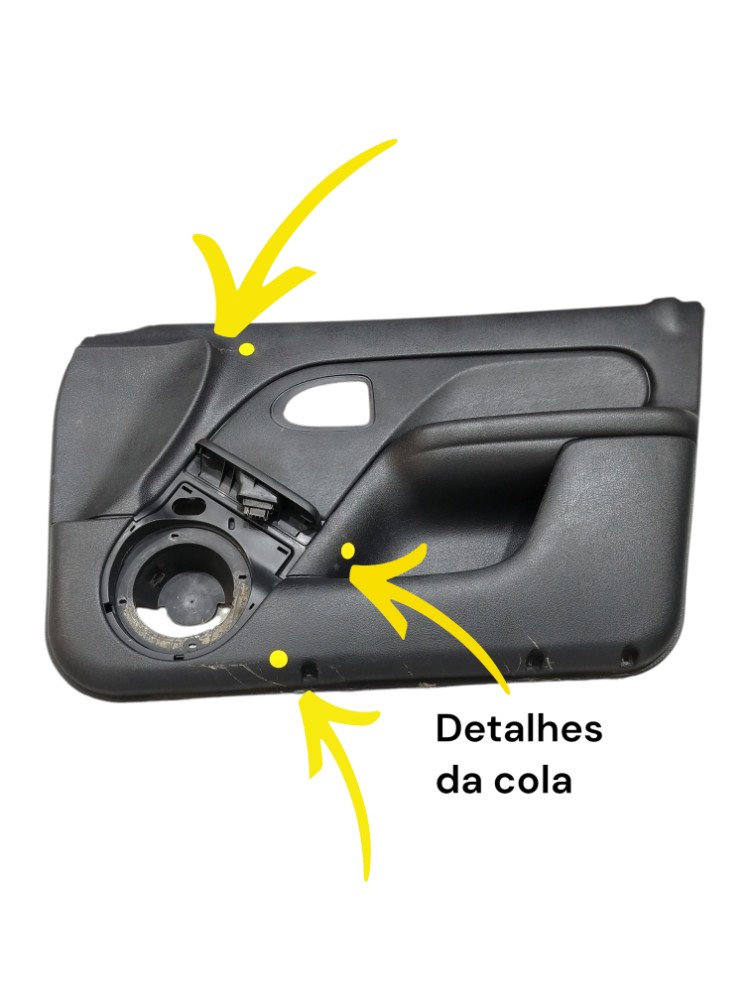 Forro Porta Diant Direit Passag Renault Clio Hatch 2010 4p Preto 2