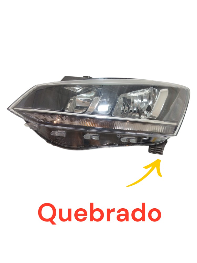 Farol Esquerdo Volkswagen Fox 2015 2100253 Esquerdo/motorista