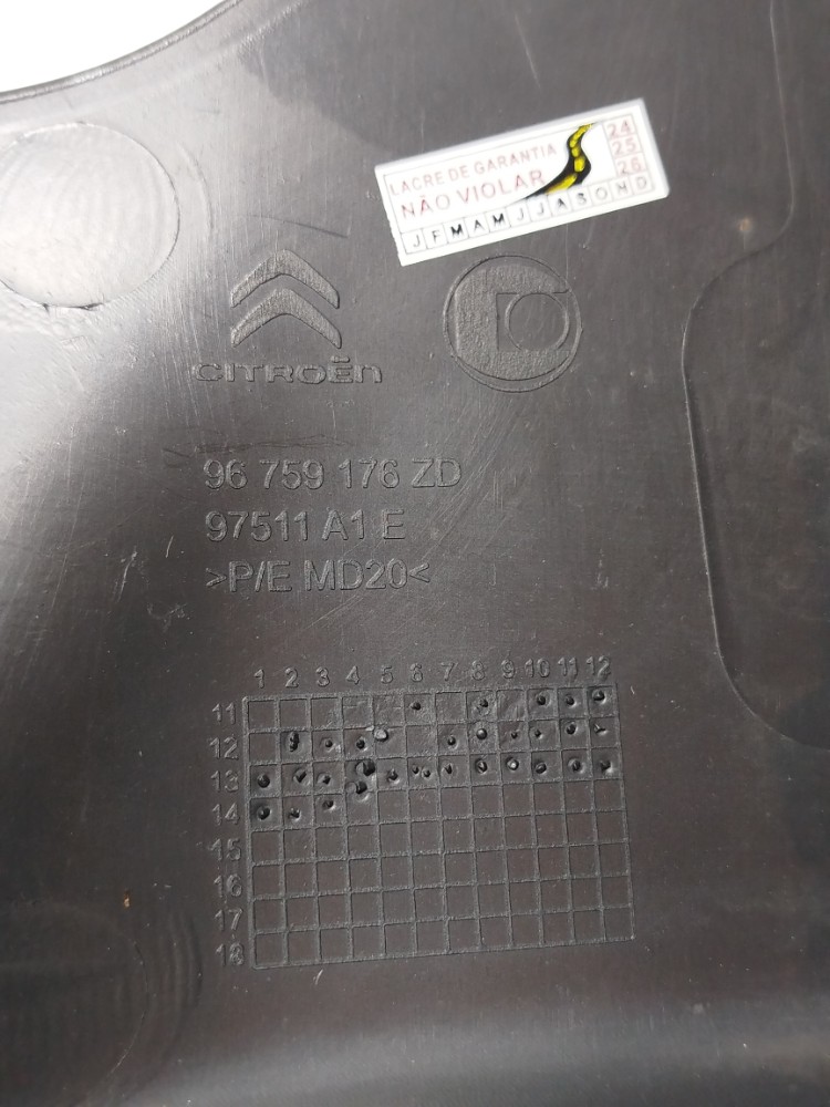 Suporte Esq Bagagito Porta Malas C3 2015 96759176 Preto Preto 2