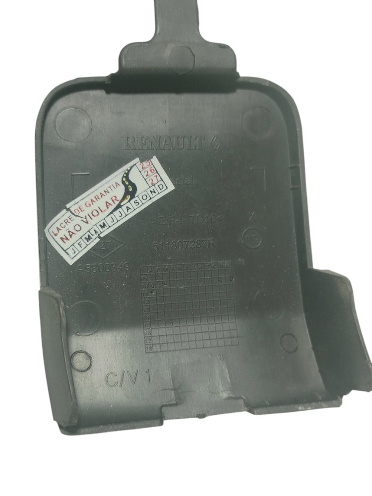 Tampa Reboque Para-choque Dianteiro Renault Fluence 2011 Preto 5