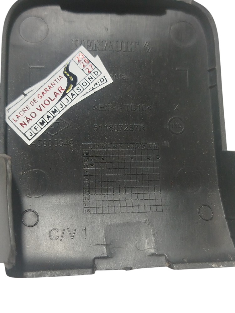 Tampa Reboque Para-choque Dianteiro Renault Fluence 2011 Preto 4