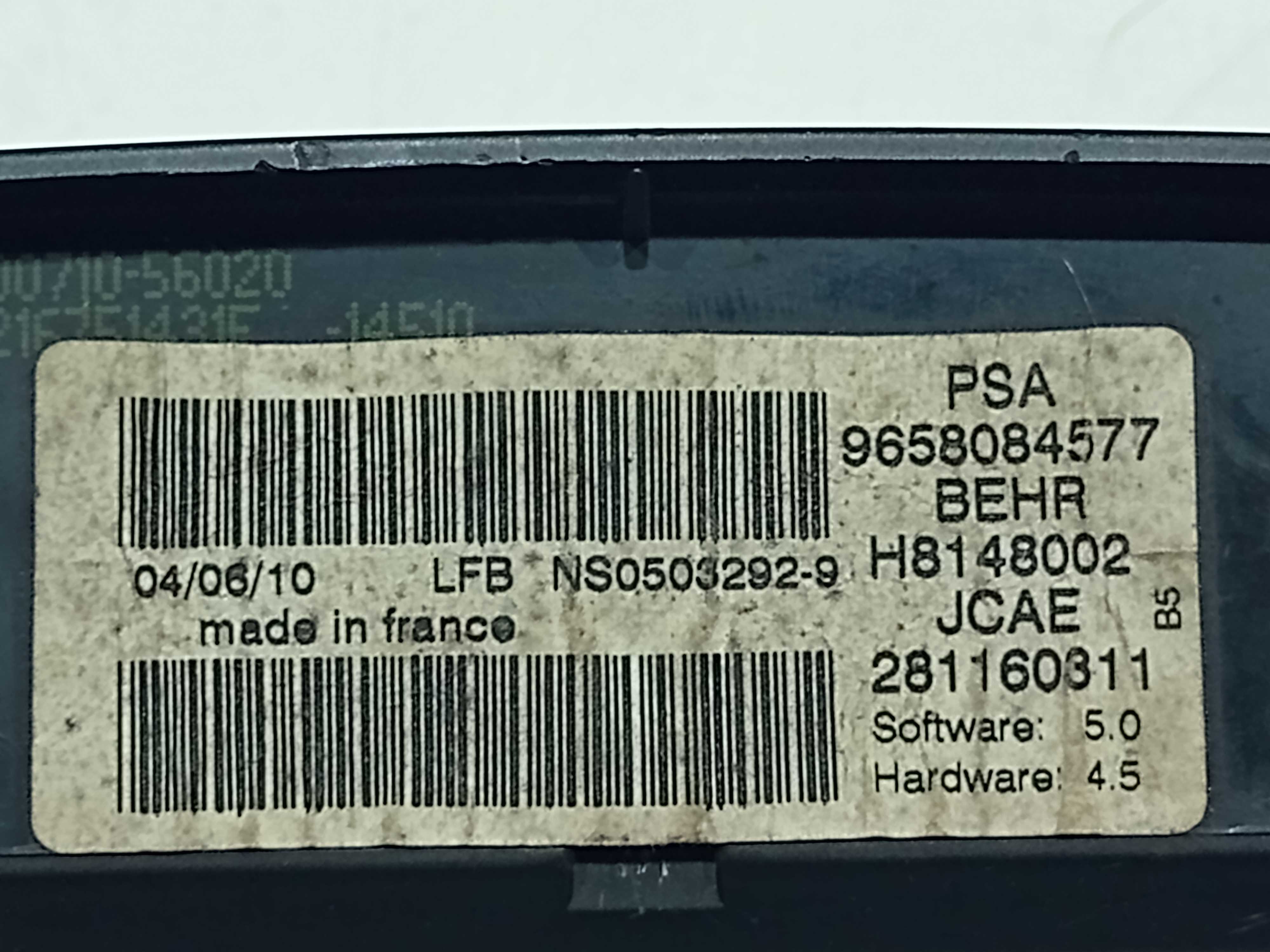 Comando Ventilação C/ar Condicionado Citroen C4 2010 7