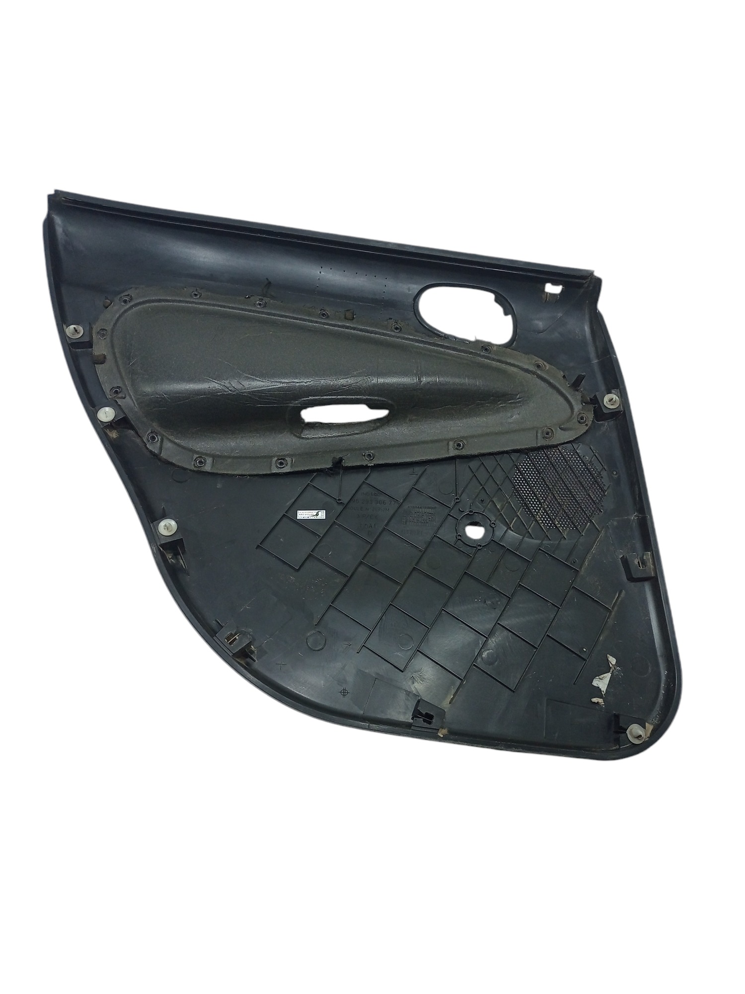 Forro Porta Traseiro Direito Peugeot 206 1.4 Presenc 2004 Preto 2