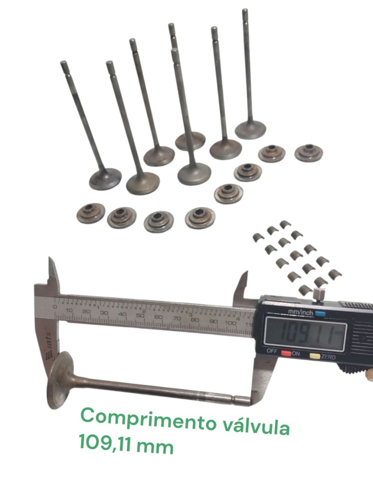 Jogo Valvulas Escape Chapéu Hillux Sw4 3.0 Diesel 2009 3