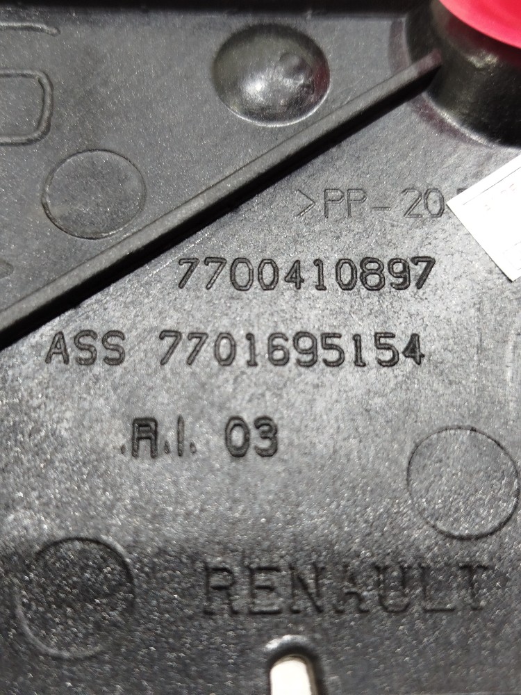 Suporte Aerofólio Tampa Traseira Clio 2005 Hatch 7700410897 6