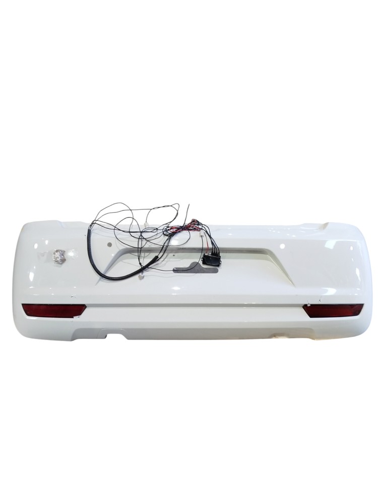 Para-choque Traseiro Fox 1.0 Branco 2014 Sensor Ré 1
