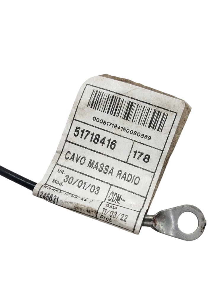 Cabo Negativo Radio Fiat Strada Endurance 1.4 2022 51718416 3