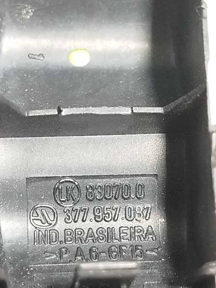 Botão Falso Painel Volkswagen Gol 1000 1995 377957087 D 2
