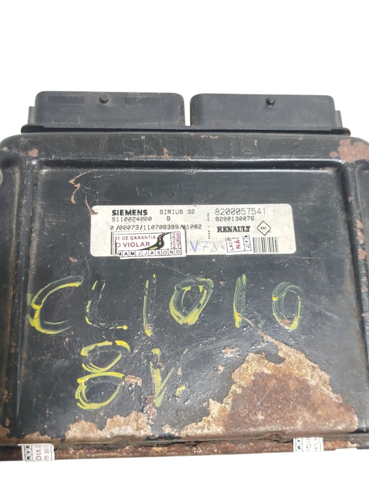 Módulo injeção Renault Clio 1.0 8v 2002 8200057541 2