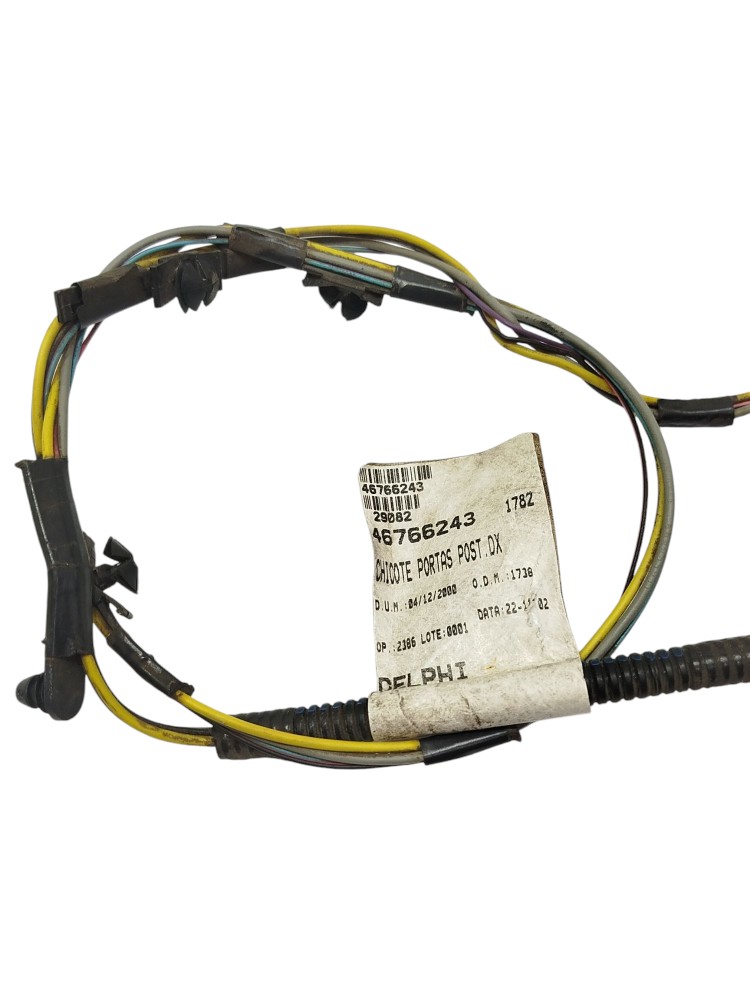 Chicote Porta Traseira Direita Fiat Siena 2003  46766243 3