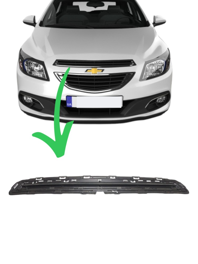 Grade Dianteira Superior Parachoque Gm Onix 2015 Original