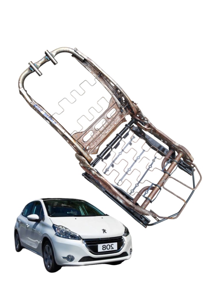 Estrutura Armação Banco Diant Esq Motorista Peugeot 208 2013 Cinza 1