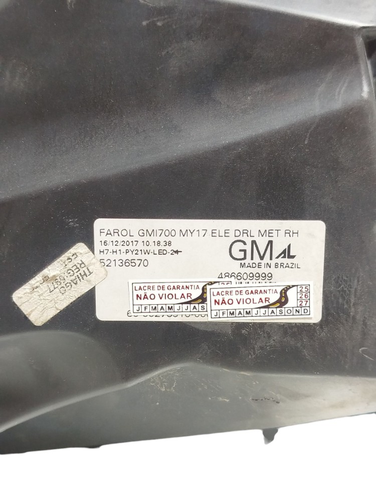 Farol Direito Passageiro Gm S10 2017 2018 Led Reator Detalhe 5