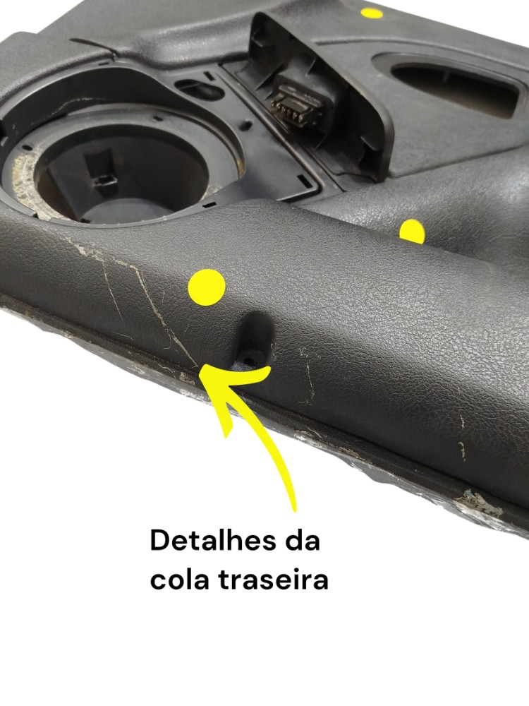 Forro Porta Diant Direit Passag Renault Clio Hatch 2010 4p Preto 5