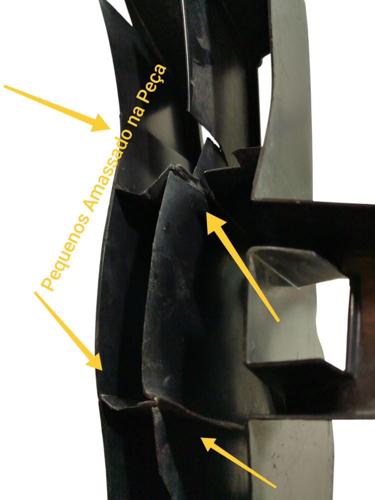 Absorvedor Impacto Para-choque Diant Dir Duster 2012 A 2019 Preta 2