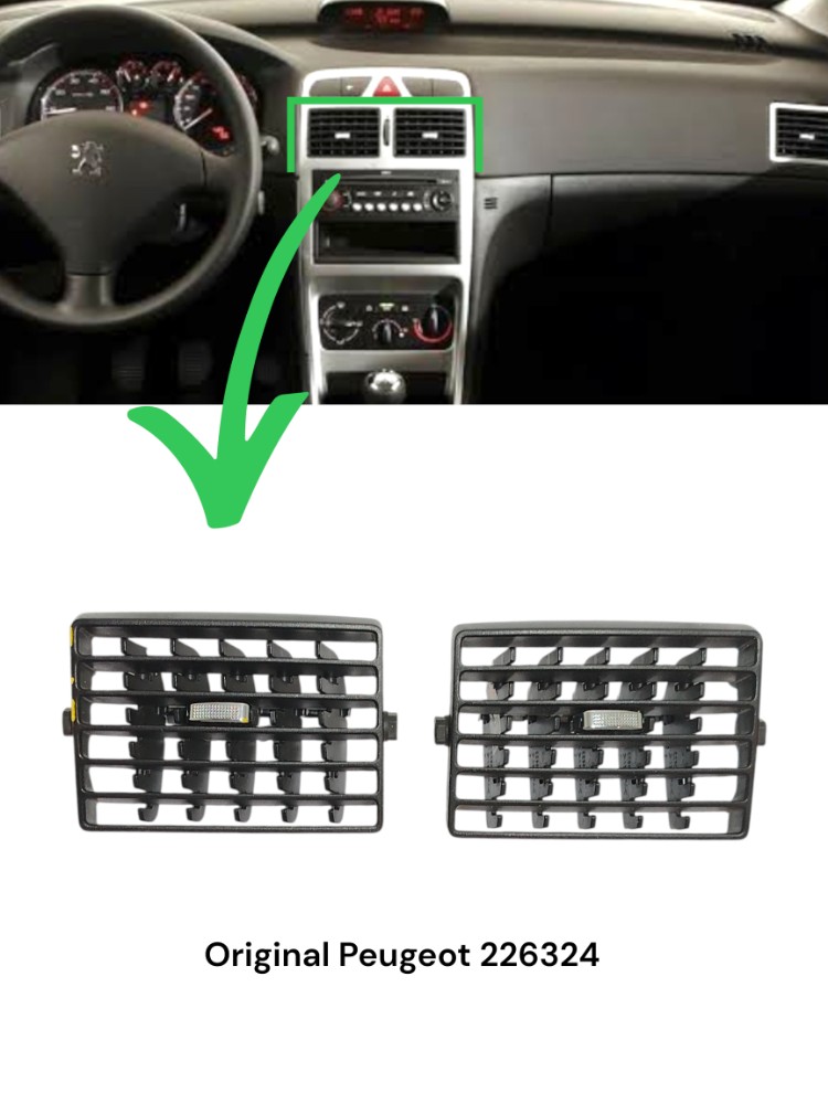 Par difusor Ar Central Peugeot 307 2010 Original 226324 1