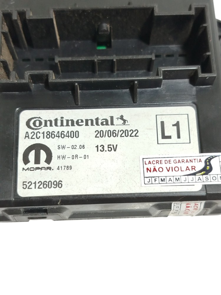 Módulo Conforto Vidr Fiat Cronos 1.0 2023 Original 52126096 2
