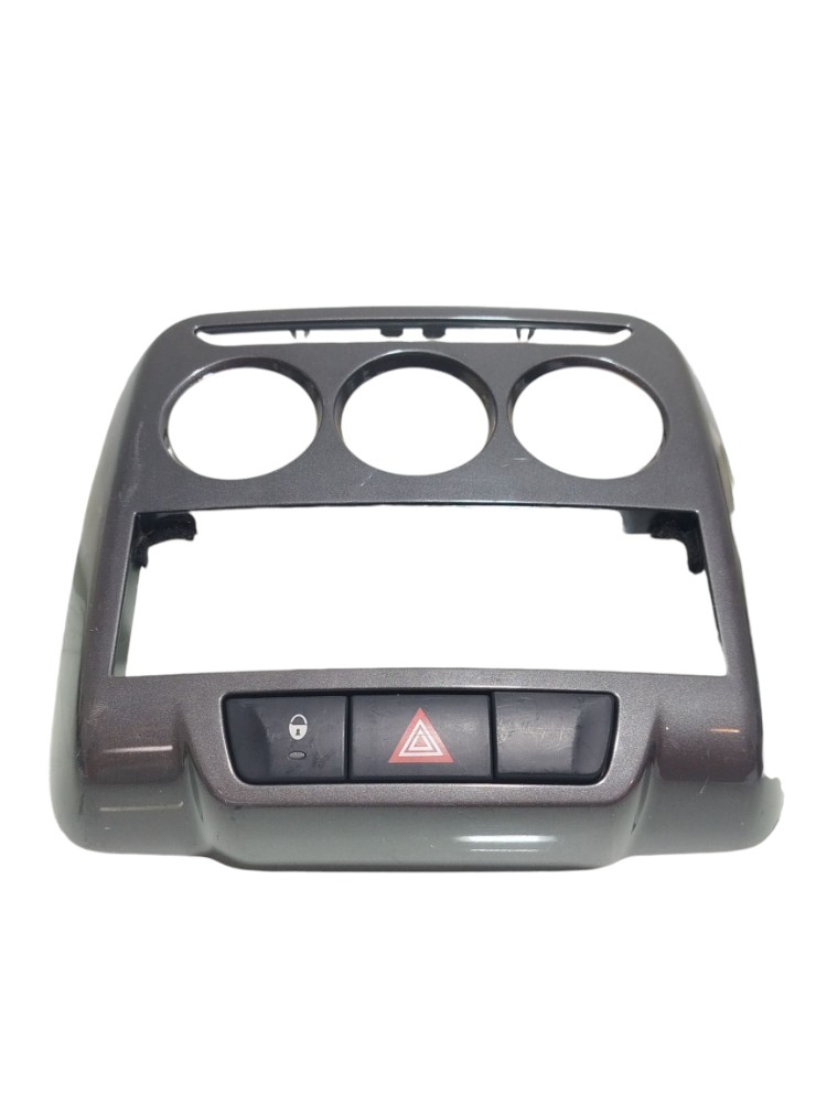 Moldura Painel Central Comando Ar Botão Citroen C3 2013 1