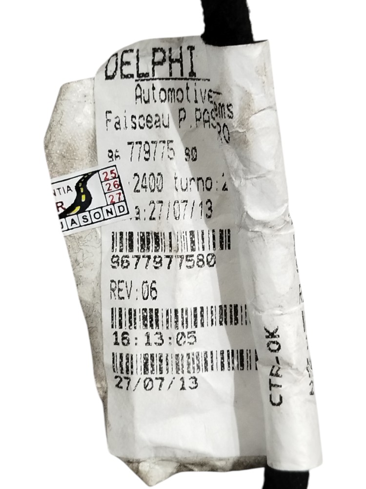 Chicote Porta Dianteira Direto Citroen Aircross  9677977580 2