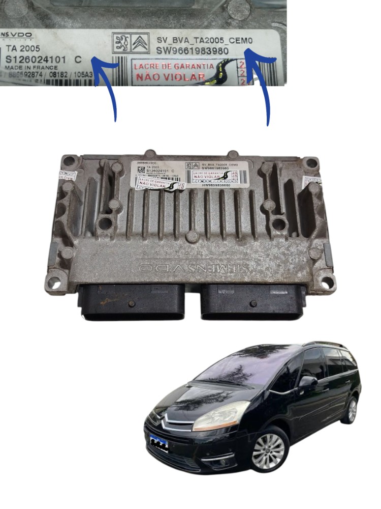 Módulo Câmbio Aut Citroën C4 307 2007 a 2012 9661983980 1