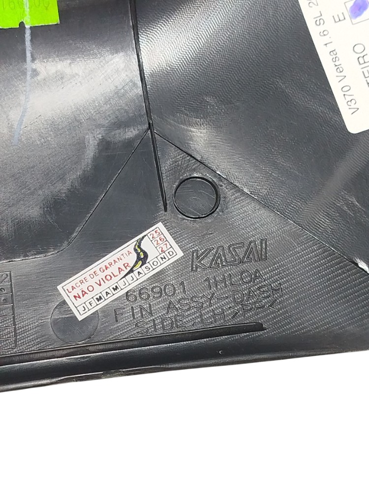 Soleira Interna Esquerda Nissan Versa Sl 2013 669011hl0a Preto 4